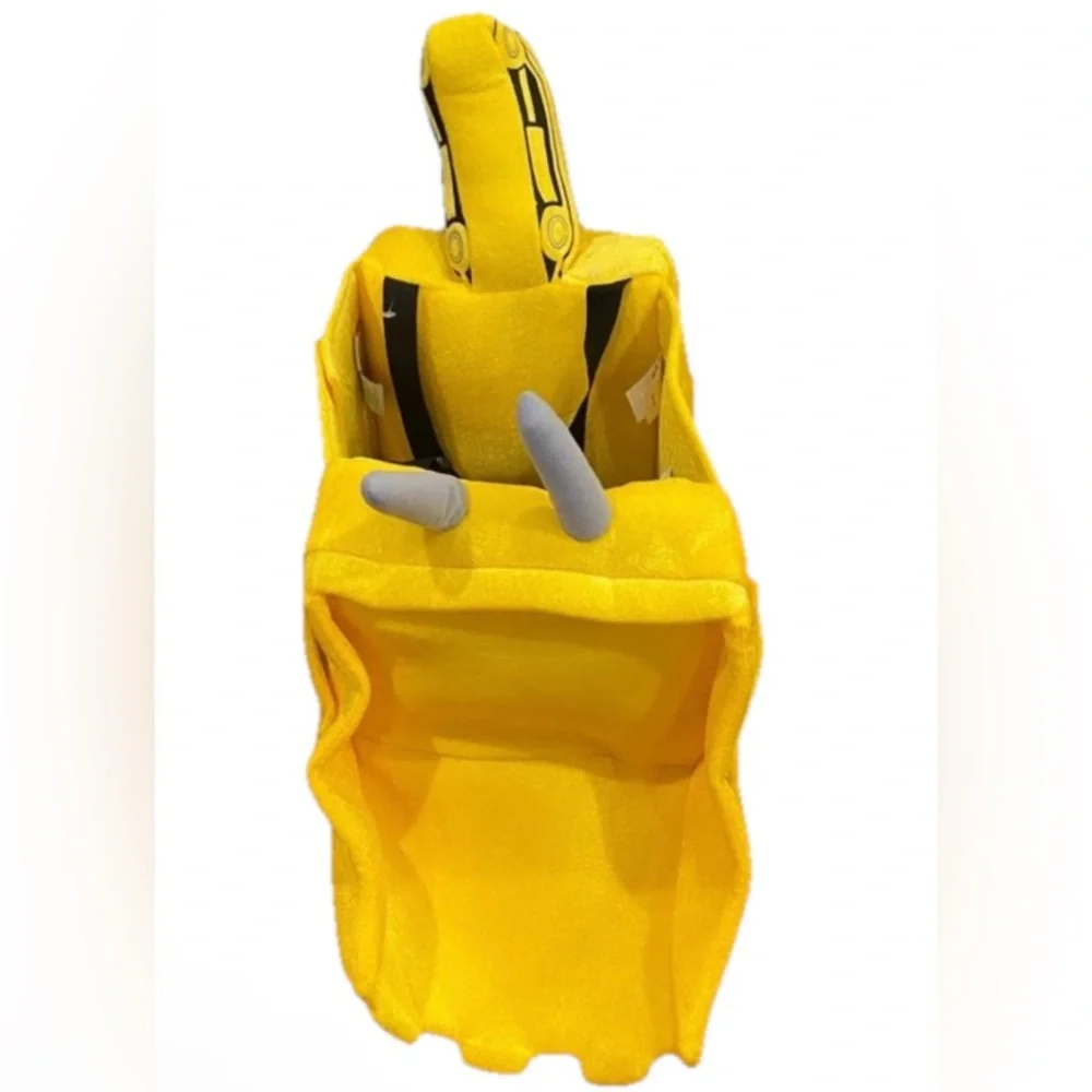 Yellow Excavator Kids Halloween Costume with Hard Hat